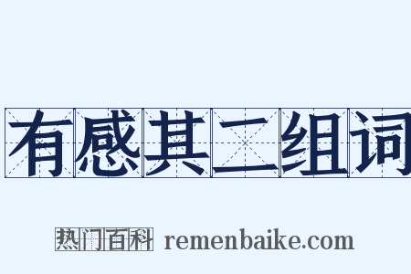 有感其二组词是什么意思的图片